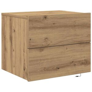 vidaXL Нощен шкаф Дъб 50 x 39 x 41 cm Инженерна дървесина