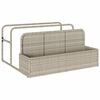 vidaXL Настилка за съхранение край басейн, светлосива, 110x100x57 см, полиратан