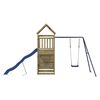 vidaXL Комбинирано детско съоръжение за игра, импрегниран бор