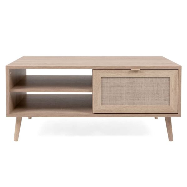 Finori Маса за кафе "Bali 55A" дъб сонома и принт тръстика