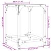 vidaXL Маси за кафе с прозрачен стъклен плот 2 бр 30x30x40 см стомана