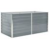 vidaXL Повдигната градинска леха 160 x 80 x 77 см поцинкована стомана
