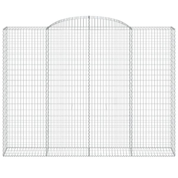 vidaXL Габионни кошници арка 13 бр 300x50x220/240см поцинковано желязо