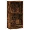 vidaXL Библиотека, опушен дъб, 40x24x76 см, инженерно дърво