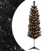 vidaXL Изкуствено Тънко Коледно Дърво 120 см 150 LED светодиода