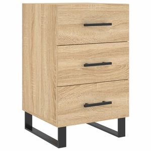 vidaXL Нощно шкафче, дъб сонома, инженерно дърво 40x40x66 см