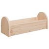 vidaXL Хранилка за сено за зайци 28x10x10 см масивна ела