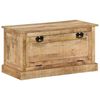 vidaXL Пейка за съхранение на обувки, 85x40x45 cм, мангово дърво масив