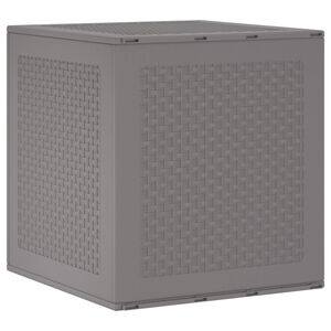 vidaXL Кутия за съхранение Светлосиво 55 x 53 x 57 см Полипропилен