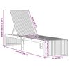 vidaXL Шезлонг Натурален маслен 200 x 55 x 94 см