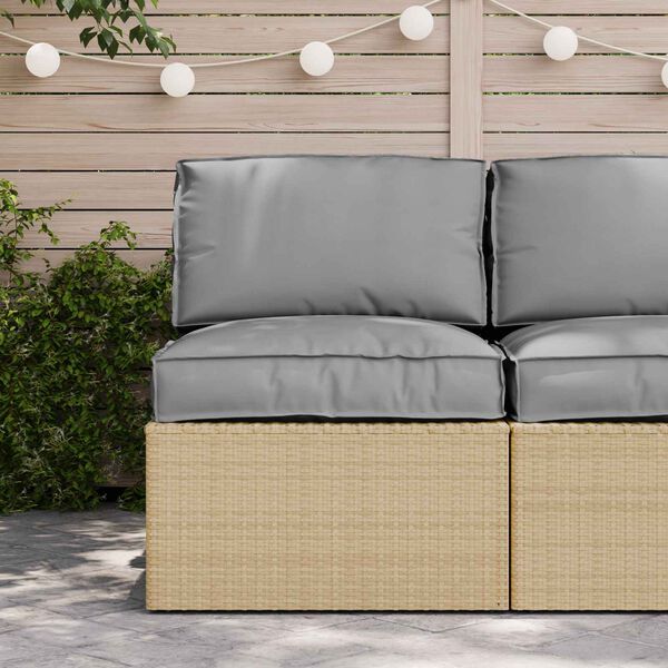 vidaXL Комплект възглавници за палет 2 pcs Сив Оксфордска тъкан