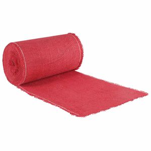vidaXL Ролка от Джут 25 x 500 см Червено