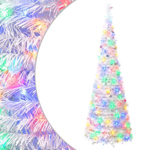 vidaXL Коледна елха тип поп-ъп с LED лампички 150 см