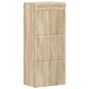 vidaXL Банен стенен шкаф с рафт TULUM Сонома дъб 37 x 24,5 x 86 см