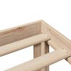 vidaXL Легло с рафтове за книги, без матрак, 100x200 см, бор масив