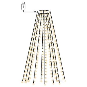 vidaXL Коледни лампички мрежа с 250 LED 250 см