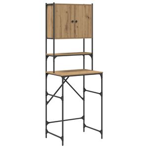 vidaXL Шкаф за пералня Дъб артизан 68 x 48,5 x 194 см