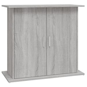 vidaXL Поставка за аквариум, сив сонома, 81x36x73 см, инженерно дърво