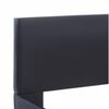 vidaXL Рамка за легло с LED, черна, изкуствена кожа, 140x200 cм