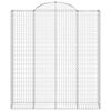 vidaXL Габионни кошници арка 4 бр 200x50x220/240 см поцинковано желязо