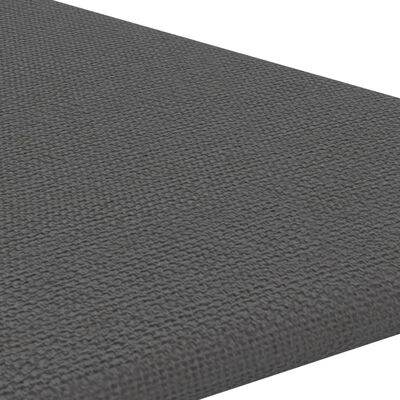 vidaXL Стенни панели, 12 бр, тъмносиви, 30x30 см, плат, 0,54 м²