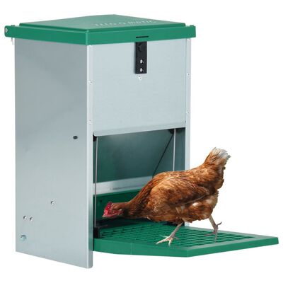 vidaXL Feedomatic aвтоматична хранилка за птици със стъпало 8 кг