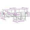 vidaXL Комплект дивани за открито 8 pcs Натурален и Антрацит
