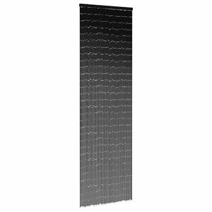 vidaXL Врата комарник за кемпер Тъмно сиво 56x185 cm Бамбук