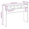 vidaXL Конзолна маса, дъб артизан, 105x30x80 см, инженерно дърво