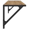 vidaXL Стени за рафтове 2 pcs Дъб 80 x 25 x 25,5 cm Инженерно дърво