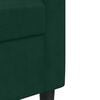 vidaXL Комплект дивани от 3 части с възглавници, тъмнозелен, кадифе