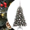 vidaXL С изкуствено коледно дърво с 150 LED светодиода Зелен 120 cm