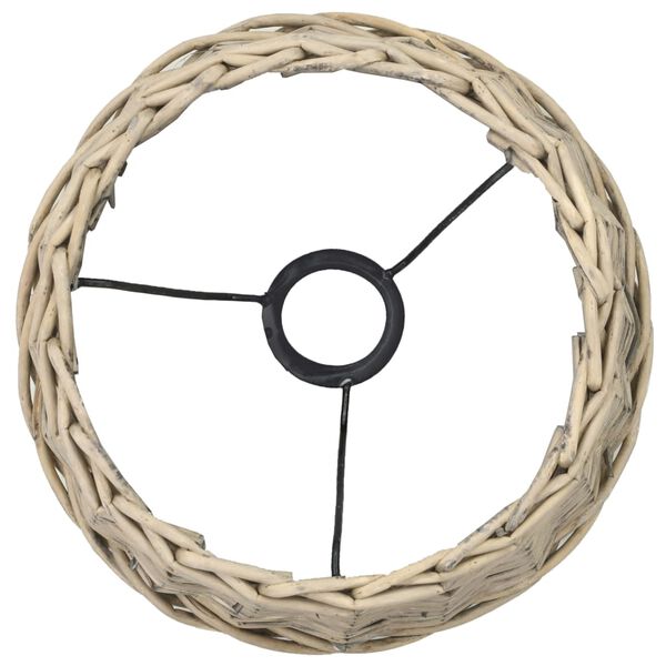 vidaXL Абажур, плетена ракита, 30x20 см, естествен цвят