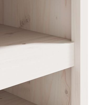 vidaXL Кухненски шкафове за открито, 2 бр, бели, бор масив