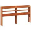 vidaXL Рамка за легло 2 pcs Кафяво с восъчно покритие Солиден бор