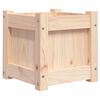 vidaXL Градинска сандък, 31x31x31 см, борово дърво масив