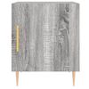 vidaXL Нощно шкафче, сив сонома, 40x40x50 см, инженерно дърво