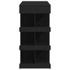 vidaXL Бар маса с рафт Черния дъб 100 x 48 x 101,5 см Инженерно дърво