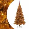vidaXL Коледно дърво с 300 LED светодиода Златист 180 cm PET