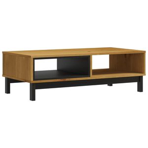 vidaXL Маса за кафе "FLAM" 100x50x32,5 см бор масив