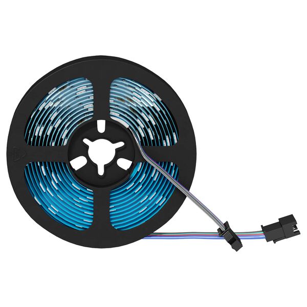 vidaXL LED лента 2 pcs Черен и прозрачен 2500 мм Мед и пластмаса