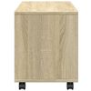 vidaXL Подвижен шкаф, дъб сонома, 72x33x42,5 см, инженерно дърво