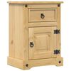 vidaXL Нощно шкафче Corona, 45x35x64 см, бор масив