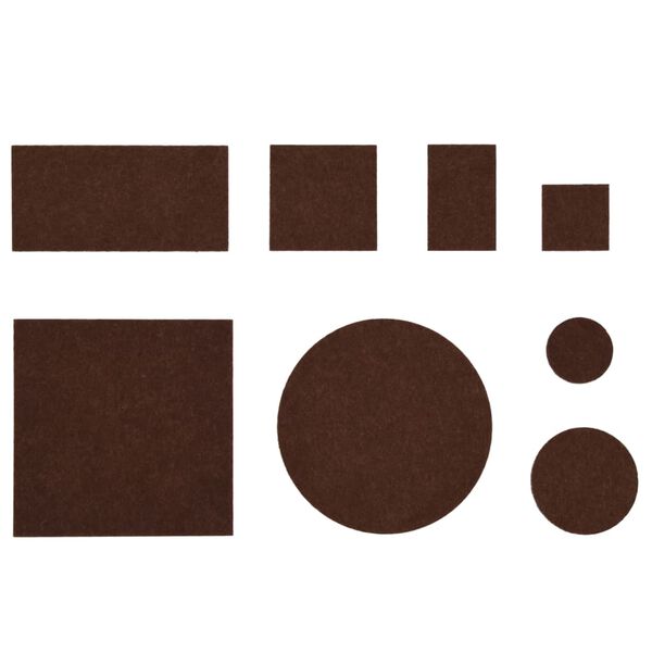 vidaXL Протектори за под от филц 72 бр