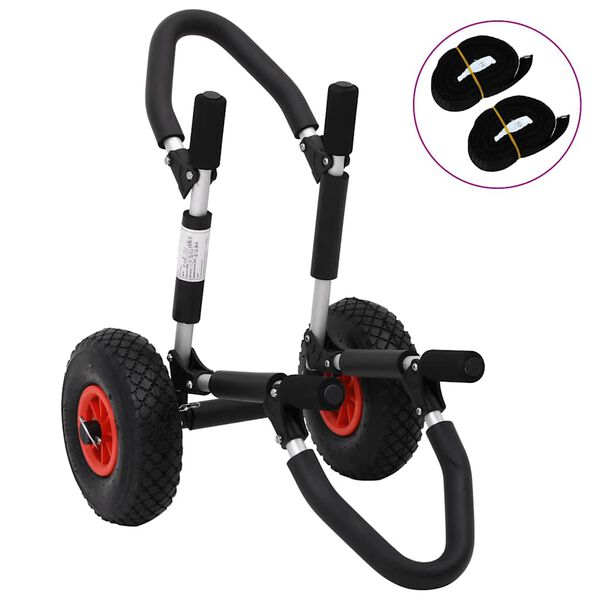 vidaXL SUP количка за сърфборд, сгъваема, 45 кг, алуминий