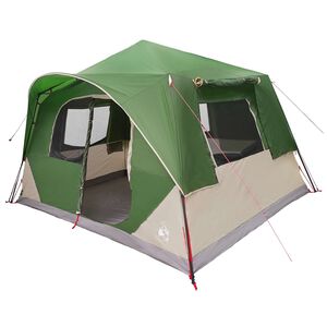vidaXL Бърза палатка Зелено 365 x 380 x 200 см Полиестер и стомана