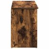 vidaXL Пейка за обувки, опушен дъб, 102x30,5x45 см, инженерно дърво