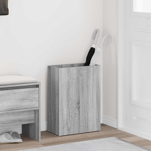 vidaXL Стойка за чадър Сив Сонома 40 x 20 x 55,5 см Инженерно дърво