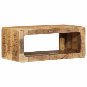 vidaXL ТВ шкаф Кафяво 60 x 30 x 25 см Масивна дървесина от манго