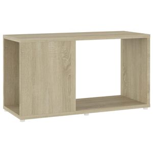 vidaXL ТВ шкаф, дъб сонома, 60x24x32 см, инженерно дърво